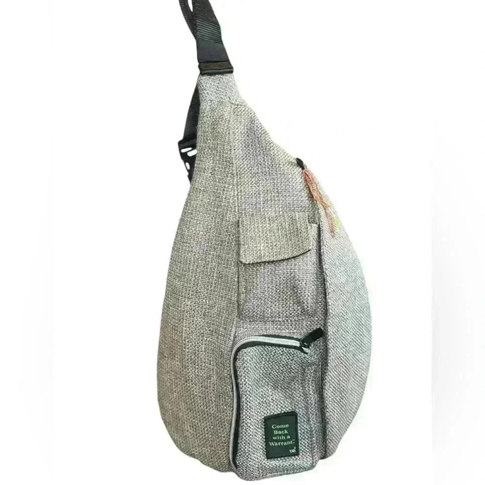 Comeback With A Warrant Crossbody/Sling Bag In Soft Fabric Material.